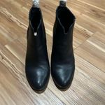 Dolce Vita Black Leather Ankle Boots with Snake Skin Detail Size 6 Photo 0