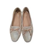 Clarks Clark Artisan Gold Speckled Slip On Dunbar Driving Shoes Size 6.5M Comfort Soft Photo 1