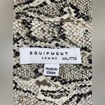 Equipment  Slim Signature snake effect print silk shirt XXL Photo 4