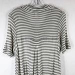 Free People We the Small Tunic Striped Henley Top Gray White Knit Pearl 407 Photo 6