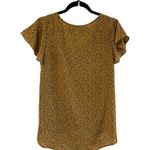 Emmer & Oat Womens S Floral Blouse Shirt Buttons Wrap spring summer boho peasant Yellow Photo 1