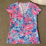 Lilly Pulitzer  Michele Vneck Tee Shirt Size XS Photo 2