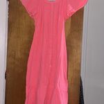 Vineyard Vines  Double Gause Shirt Dress S NEW S Neon Rosa Photo 3