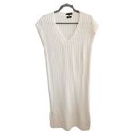 Massimo Dutti ITALIAN YARN Designer Cream Sweater Maxi Dress Quiet Luxury M EUC Photo 2