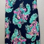 Lilly Pulitzer Dress Small Navy Blue Raylee Tank Inky Peanut Gallery Elephant Photo 1