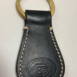 Dooney & Bourke Rare HTF Modern Vintage Black Leather  Keychain Keyring Key Fob Photo 0