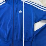 Adidas NWT Originals Blue Bellista Satin Bell Sleeve Track Top IN XS Photo 4