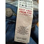 Missguided riot high waisted plain rigid mom jeans petite sz 2 Photo 7