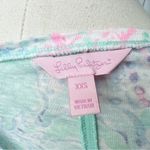 Lilly Pulitzer  Mikela Linen Tee in Minty Fresh Fan Sea XXS Photo 5