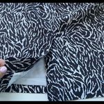 Loft  Brown White Cotton Silk Print Mini Skirt Size 8 Petite Photo 5