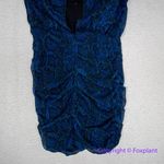 New! AllSaints Hali Tamora Dress Royal Blue Snakeskin Animal Print ruched,‎ 6 Photo 11