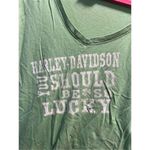 Harley Davidson You Should Be So Lucky Green V Photo 3