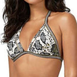 Ted Baker  Bahli Quartz Print Triangle Bikini Top, removable vanity cups, S/M Photo 0