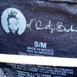 Ol Dirty Bastard Womens small/medium short sleeve black distressed graphic tee Photo 6