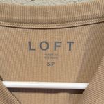 Loft  Tan Fitted Sleeveless Tank Top Photo 1