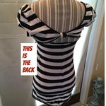 American Dream  Black & White Top with Bow Tie Back Photo 1