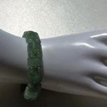 Vintage Green Jade Aventurine Multi Beads Beaded Bracelet Women’s Sz 7 Photo 1