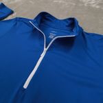 J.Jill Fit Performance Blue Long Sleeve Quarter Zip Pullover Shirt size XL NWT Photo 2