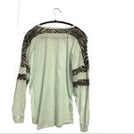 PINK - Victoria's Secret  Zebra Crewneck Long Sleeve Mint Green Photo 6