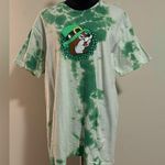 Buc-ee's EUC Buc-ee’s Green and White Tie Dye St Patrick’s Day Graphic Tee size XL Photo 0