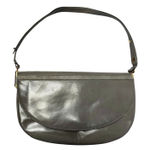 NWT Vintage Rodo Gray Leather Accordion Shoulder Bag Photo 0