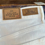 Ralph Lauren Polo The Callen high rise white jeans NWT size 27 Buttonfly Photo 6