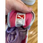 Puma Ikaz Lo Sneaker Women's 6.5 White Purple Leather Lace Up Running Shoes S11 Photo 7