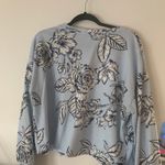 Candie's Juniors Blue Floral Long Sleeve Photo 3