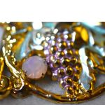 Vintage Banana Bob Multi Color Enamel Blue/Pink/Green Crystals 3.5" Earrings Gold Photo 4