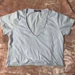 Brandy Melville Periwinkle V-neck Croptop Photo 0