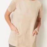 J.Jill large faux suede top Photo 1