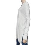 Chelsea28 Women’s M Heather Pale Gray Cotton Waffle Knit Open Sweater Cardigan Photo 2