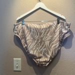 Wild Fable New  Tan Animal Print Bikini Bottoms High Waist High Leg Cheeky 2X NWT Photo 4