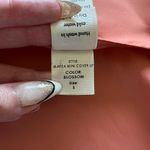 Baobab Marea Satin Mini Cover Up Wrap Dress One Shoulder Blossom Peach Small Orange Photo 9