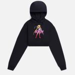 Kith Sailor Moon Alexa Cropped Hoodie Sweater Black Sz S Photo 0