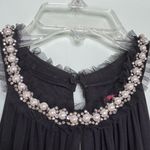 Betsey Johnson Black Split Back Belted Halter Palazzo Jumpsuit Womens Size 14 Photo 4