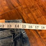 Unif Deadstock Vintage Y2K 2000s midi blue jean raw hem fringe denim skirt sz 29 NWT Photo 13