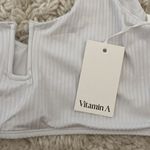 Vitamin A  White Astrid Bralette Bikini Top Photo 2