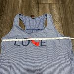 District Made Women’s  size Medium Striped Blue Tank Top Photo 5