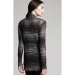 Eileen Fisher Black Ash Mohair Wool Ombre Long Shaped Cardigan size m Photo 1