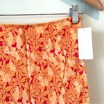 Gap NWT Vintage  Orange Floral Rayon Skirt 1 Photo 1