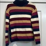 st. john's bay St. John’s Bay multicolored turtle neck sweater with side buttons size XS. Photo 0