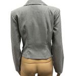 All that jazz Vintage 80s  Black White Checker Crop Zip Up Jacket Top Size 4 Photo 3