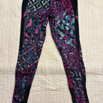 Avia  pink blue and purple geometric print athletic leggings NWOT Photo 0
