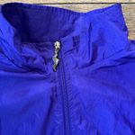 Vintage 80s 90s Windbreaker Jacket XL Embroidered Purple Gold Photo 3