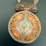 Signed Thailand NK Quartz Agate Rose Gold Multi Chain Necklace 39g. Pink Photo 10