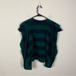 Koche Green/Blue Stripe Ruffle Sweater XS Photo 7