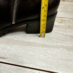 Enzo Angiolini  Women’s Size 9 Black Leather Stacked Heel Y2K Double Zip Bootie Photo 9