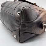 Prada  Milano Authentic Glacecalf Sfumato Leather Handbag Brown Italy Photo 7