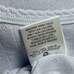 Wild Skye | Light Blue Long Sleeve Pointelle Cropped Top | Large Photo 6